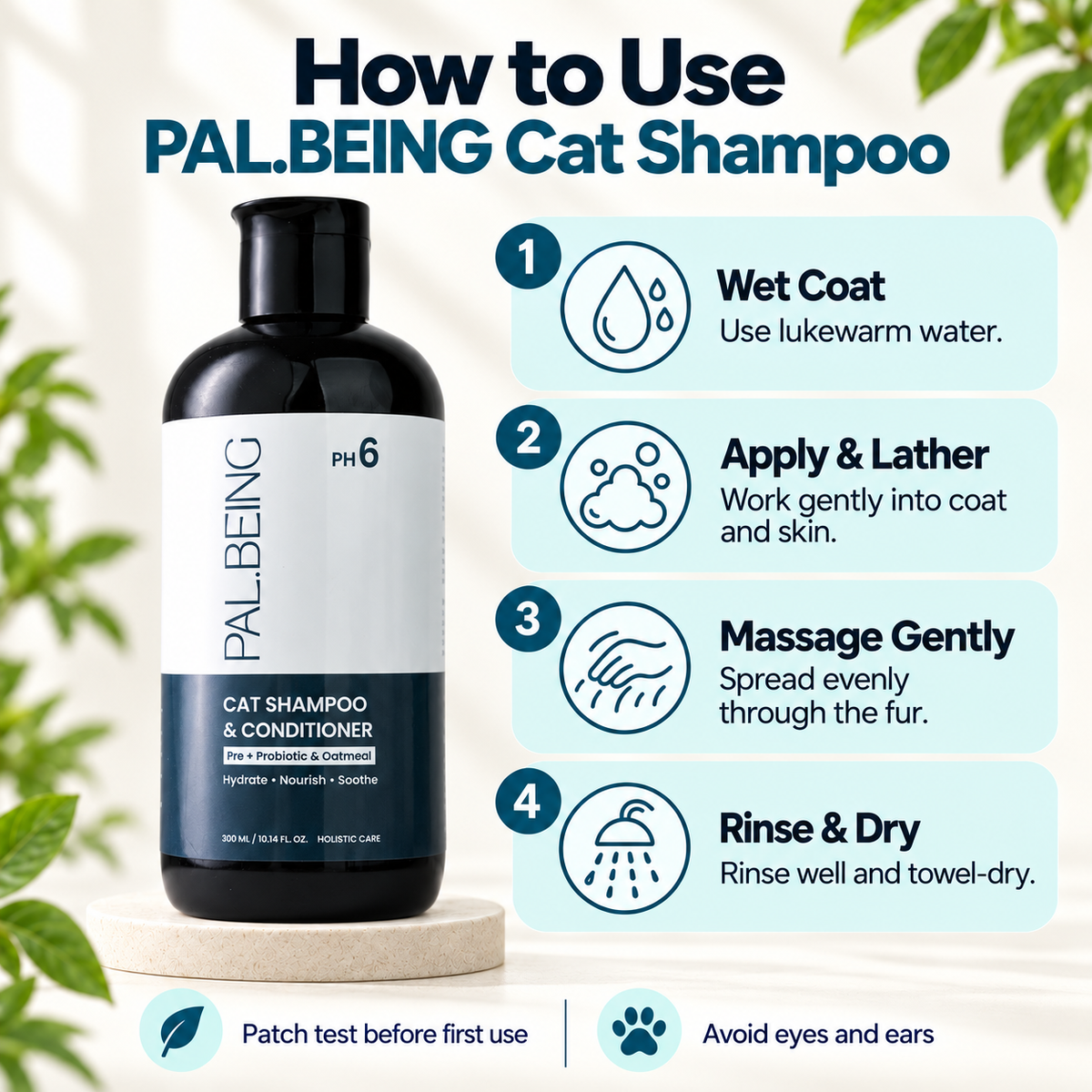 Probiotics Cat Shampoo &amp; Conditioner | Holistic Care