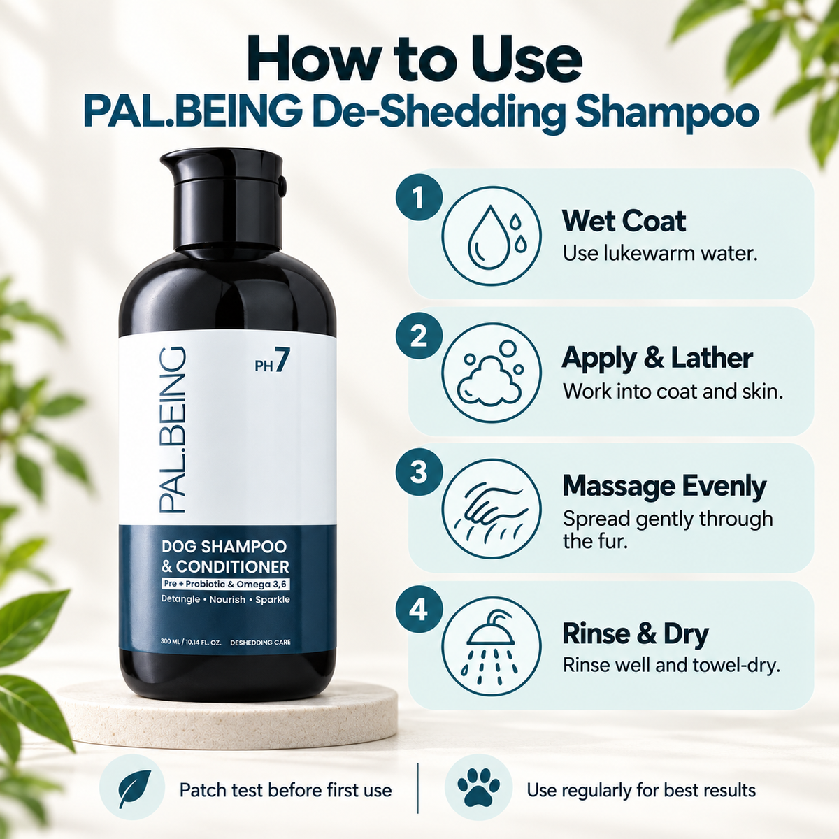 Probiotics Dog Shampoo &amp; Conditioner | De-Shedding Care