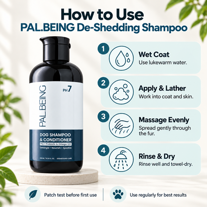 Probiotics Dog Shampoo &amp; Conditioner | De-Shedding Care