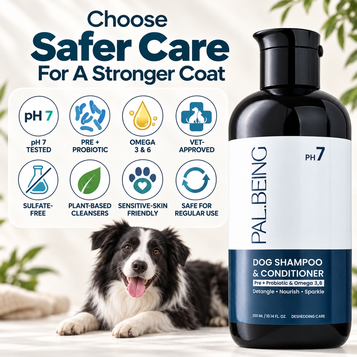 Probiotics Dog Shampoo &amp; Conditioner | De-Shedding Care