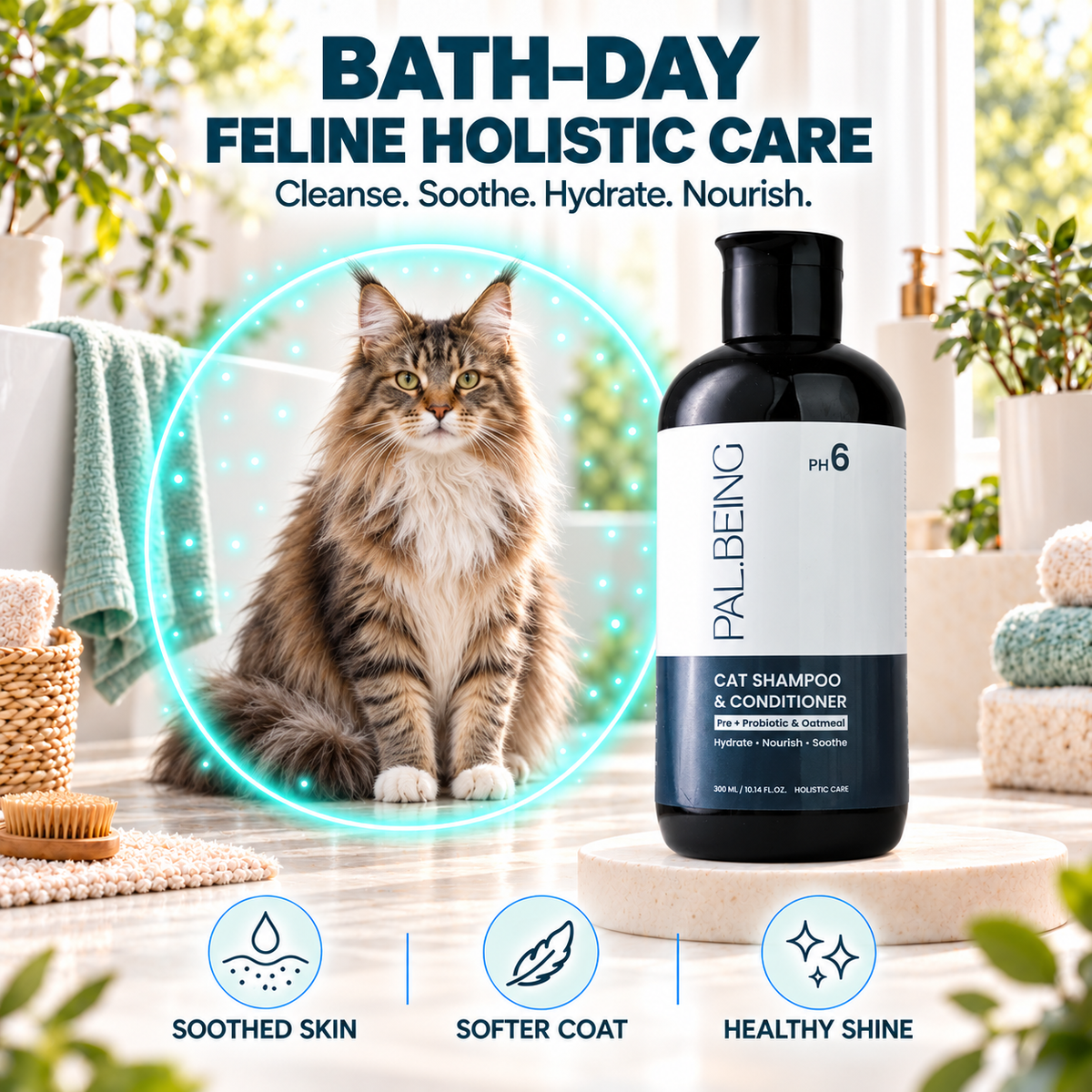 Probiotics Cat Shampoo &amp; Conditioner | Holistic Care